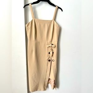 Cute beige dress for wedding or cocktail -Dressing Paula